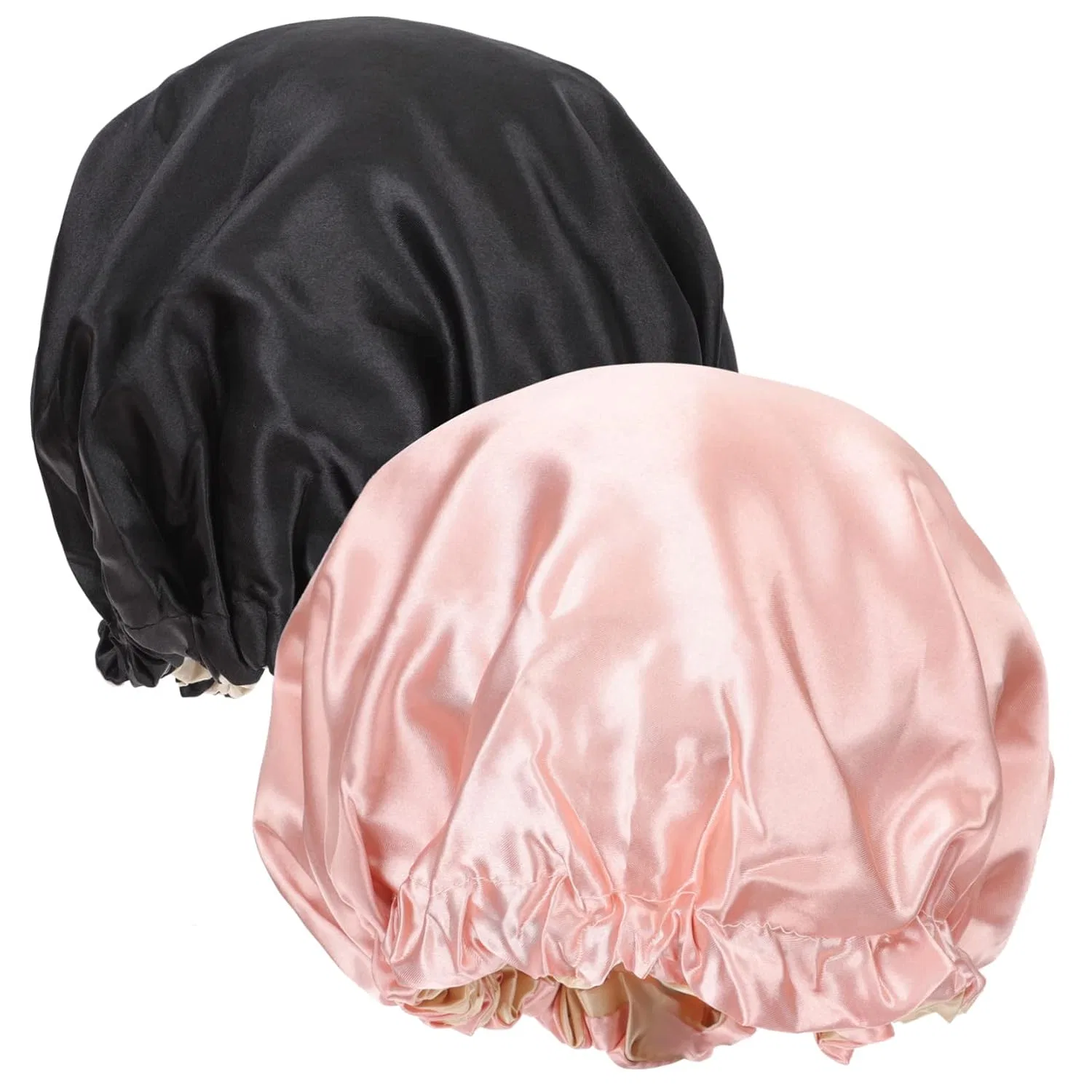 Шапочка для душа Satin, Happyyami, 2 шт, 34x34 см, мультиколор