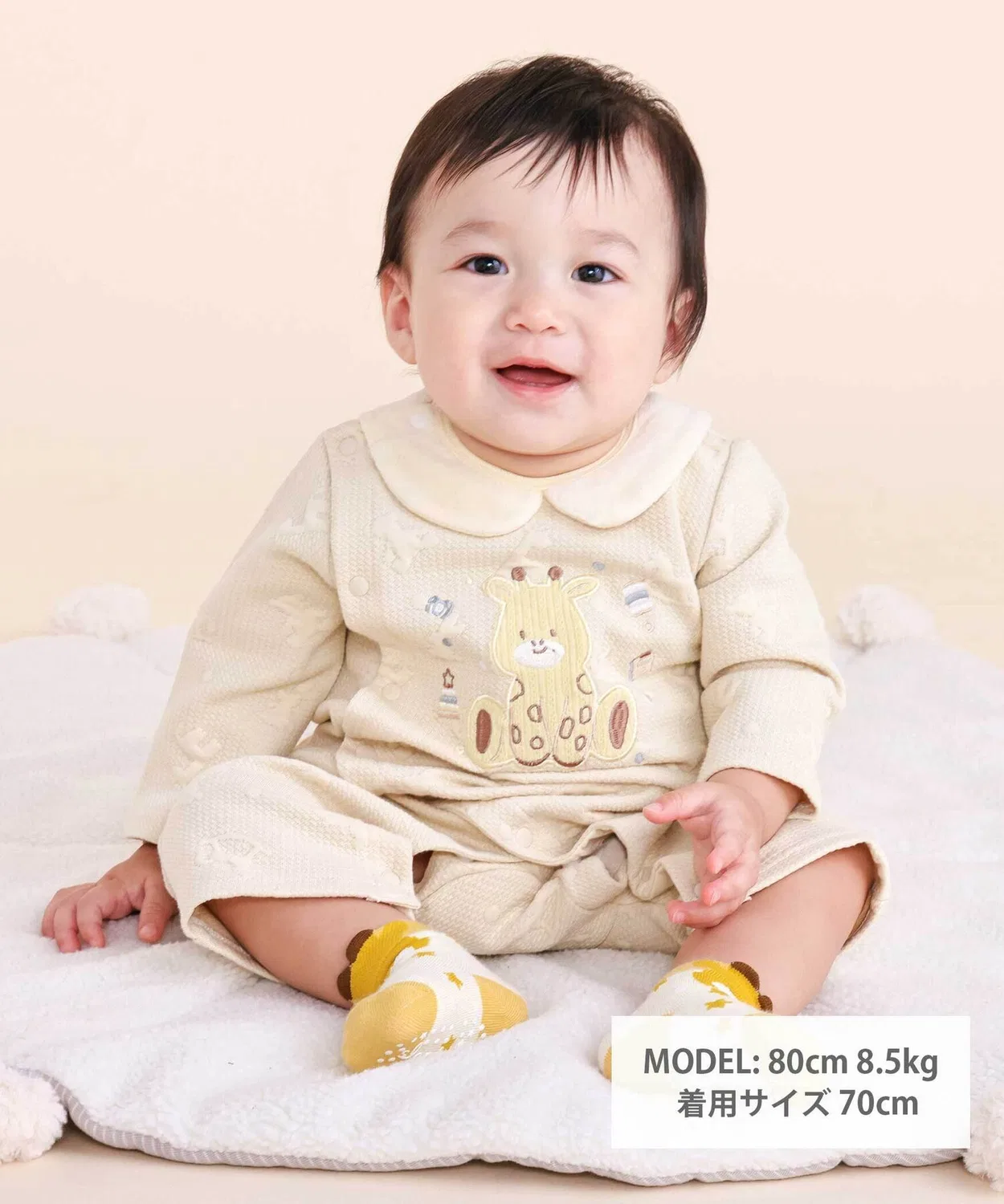 Детский комбинезон-боди с длинным рукавомAnimal Dinosaur SLAP SLIP BABY, Pink — фото 2