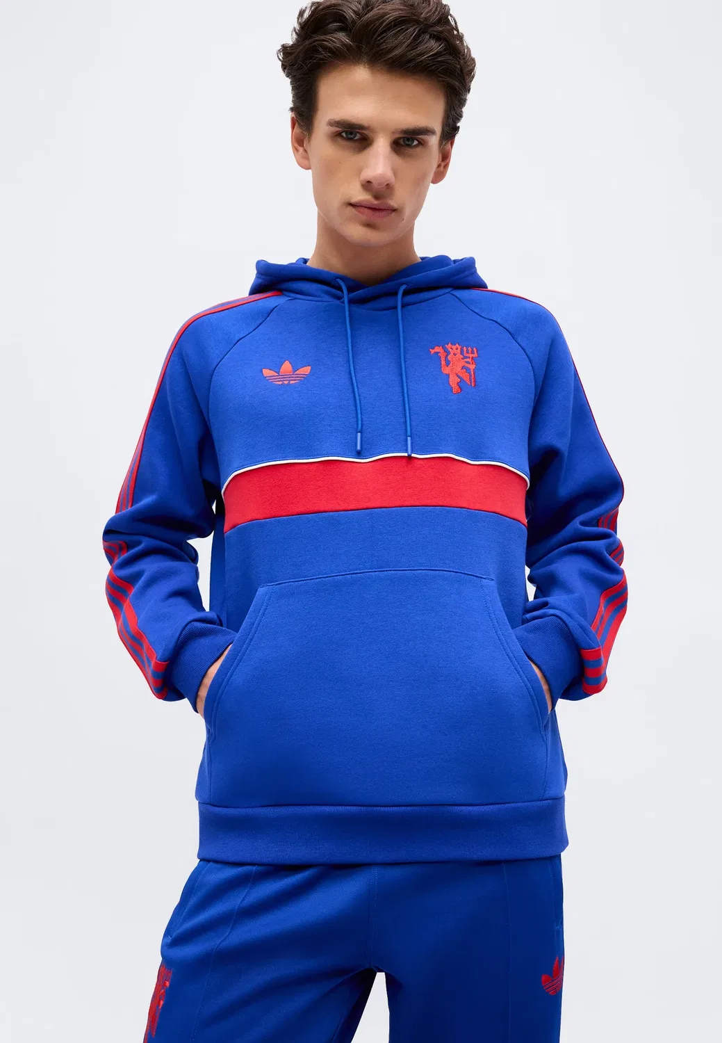Худи «Манчестер Юнайтед» - клубная одежда Adidas Originals, Team Royal Blue — фото 4