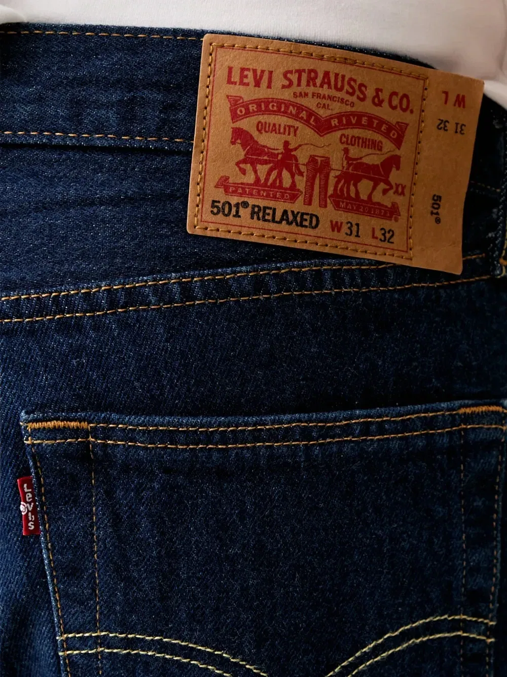 Свободные джинсы 501 Levi's, синий — фото 4