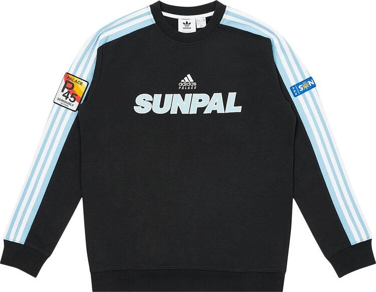 

Толстовка Palace x adidas Sunpal Crewneck 'Black', черный