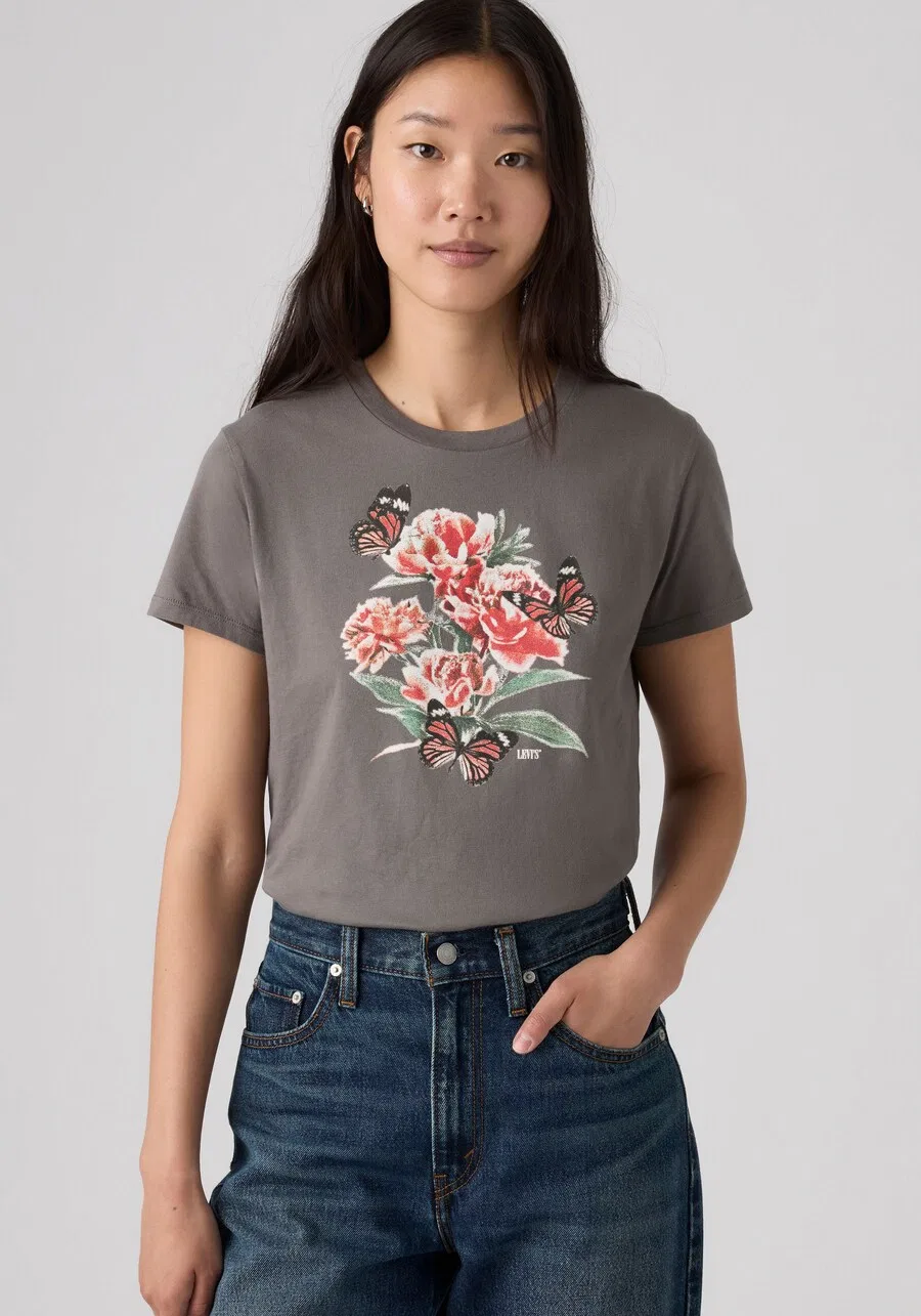 Футболка LEVI'S серого цвета — фото 2