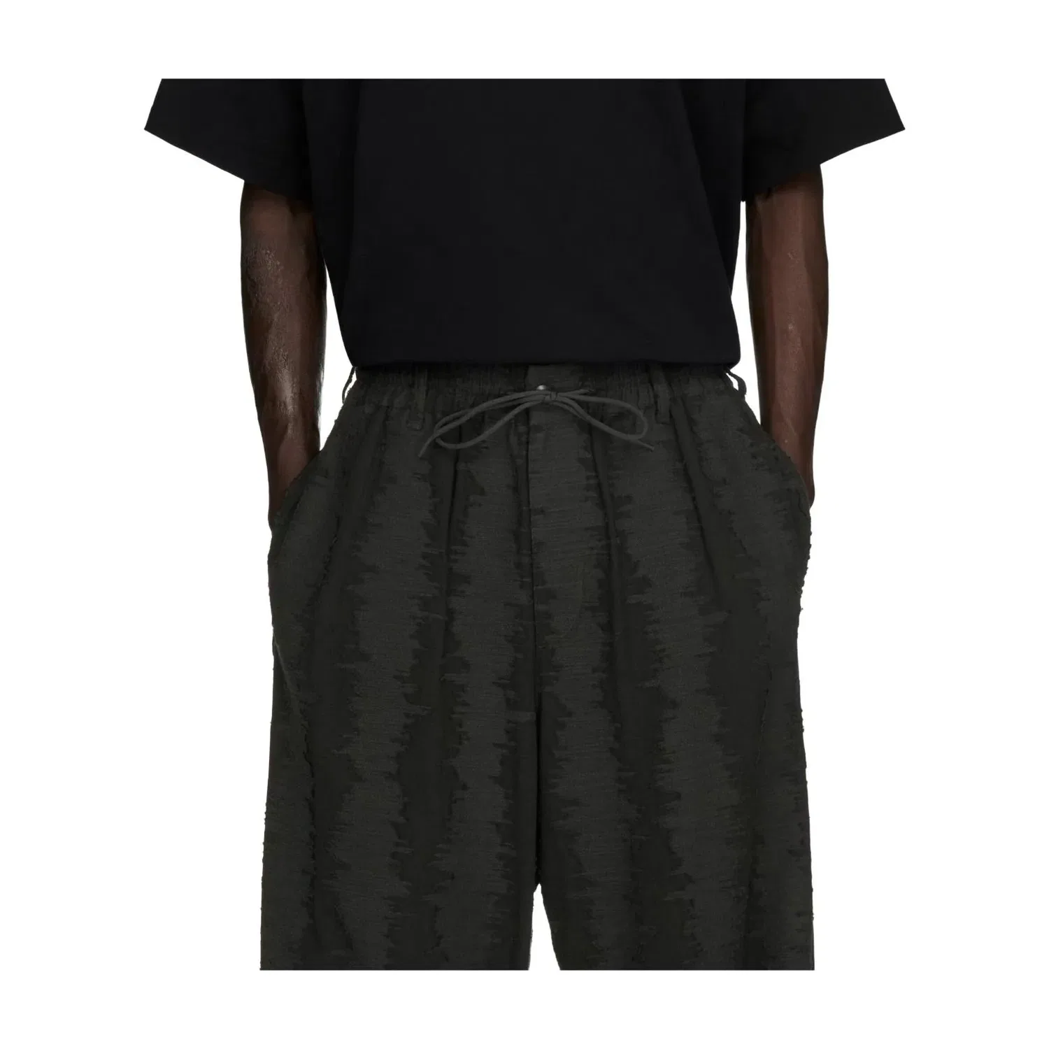 Мужские брюки Y-3 Deco Stitch Track Pants Asia Sizing 'Black' adidas, черный — фото 4