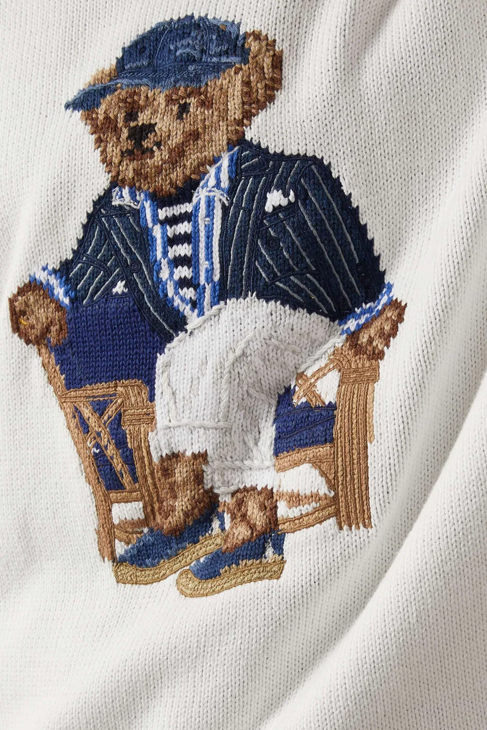 Свитер с принтом Newport Bear Polo Ralph Lauren, бежевый — фото 4