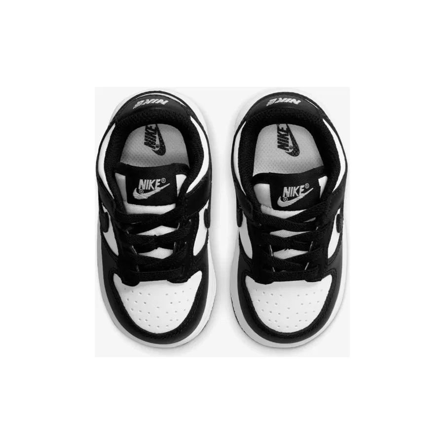 Детские кроссовки с классическим дизайном Nike Dunk Low Panda, Черный — фото 3
