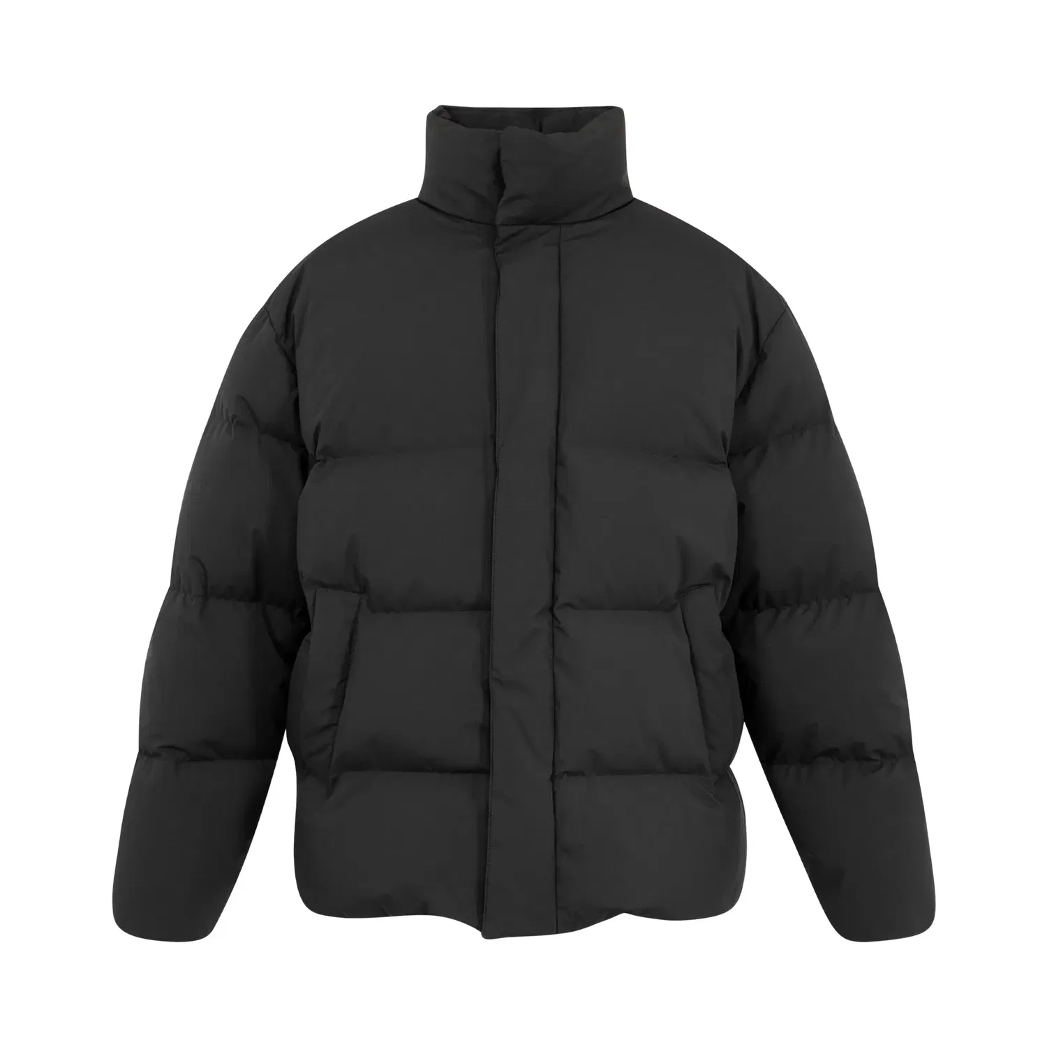 Куртка на молнии Saint Laurent Doudoune Col Montant, черный