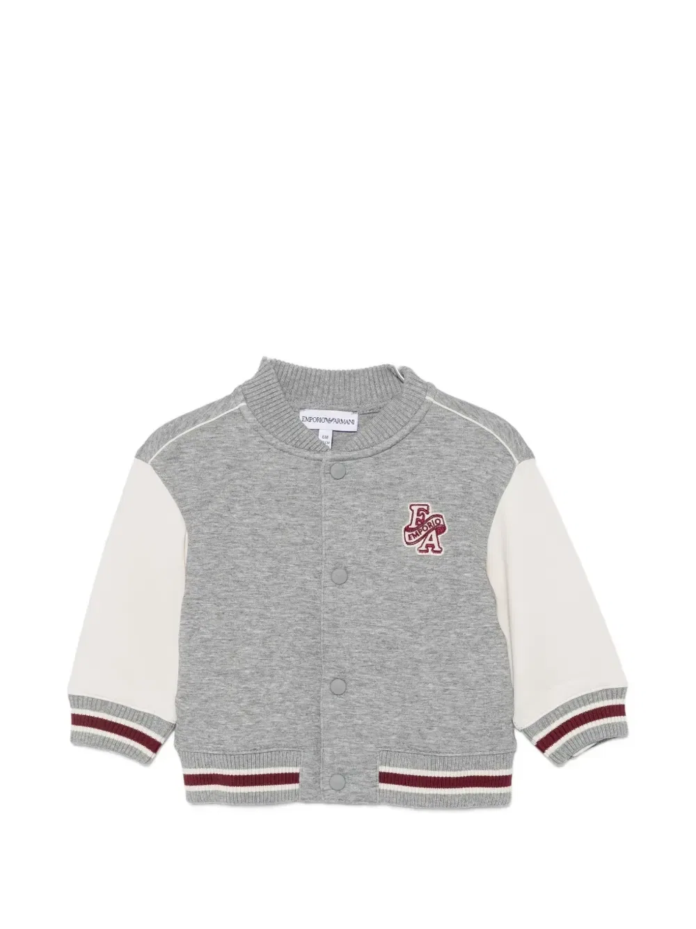Куртка-бомбер с нашивкой-логотипом Emporio Armani Kids, серый