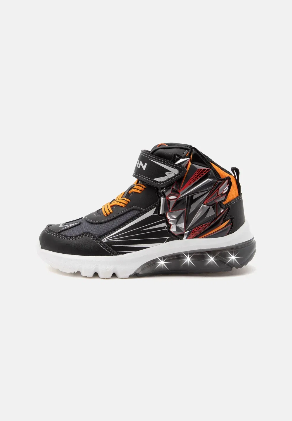 Кроссовки Batman Ciberdron Boy - высокие кроссовки Geox, Black/Light Orange