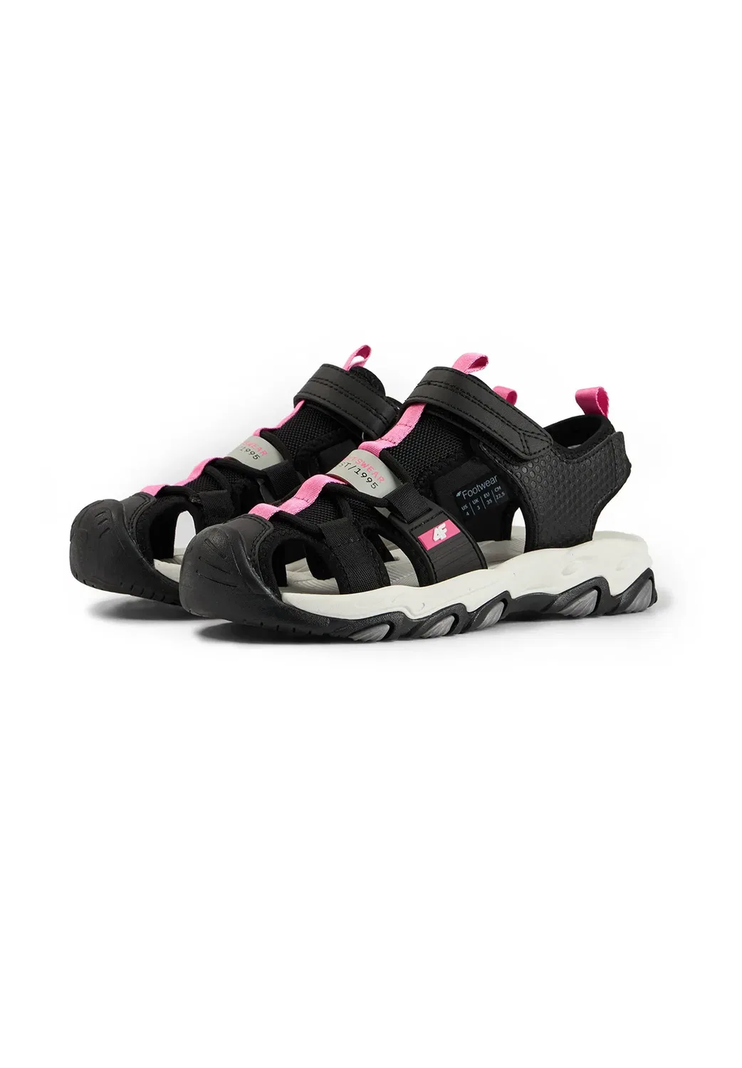 Sandaly sving dziewczęce - сандалии для ходьбы 4F, Deep Black — фото 2