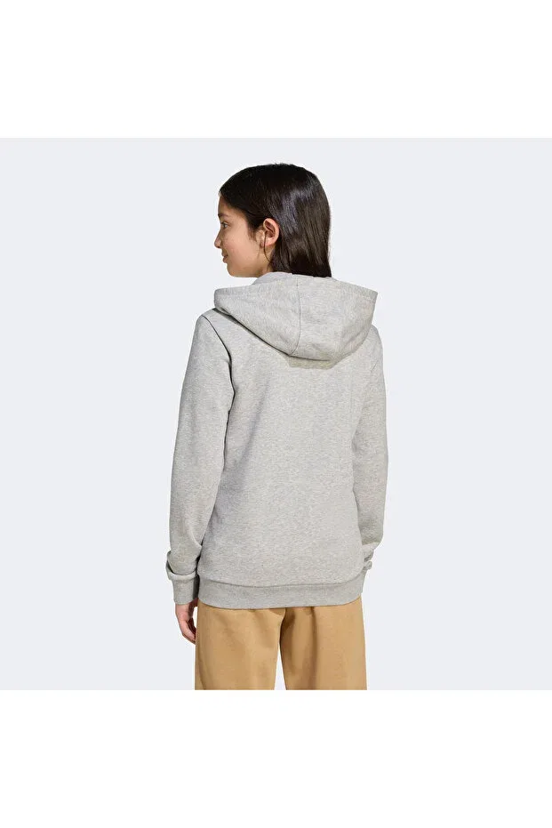 Детские свитшот для девочек с капюшоном Adidas, Gray — фото 3