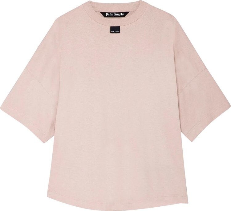 Футболка Palm Angels Blurred Logo Over Tee 'Mauve/White', фиолетовый — фото 2
