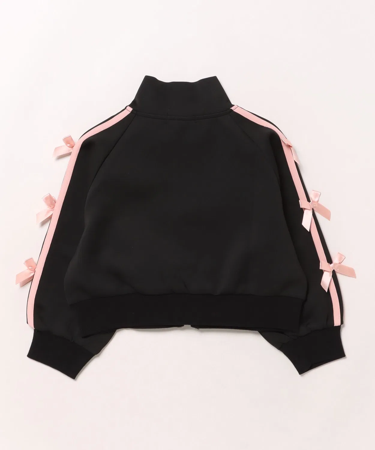 Детская куртка-бомбер BABYDOLL с лентами, черная — фото 2