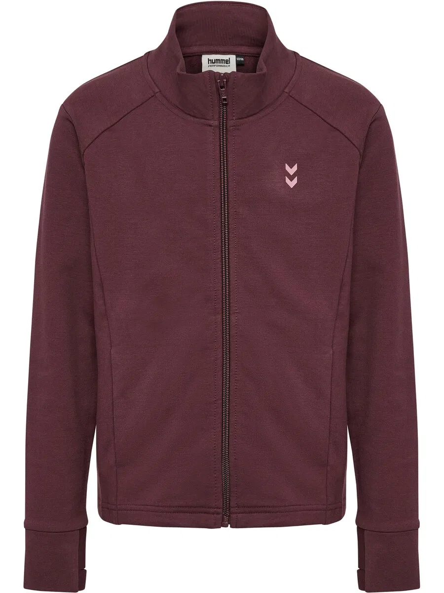 Спортивная толстовка на молнии Hummel, цвет винно-красный