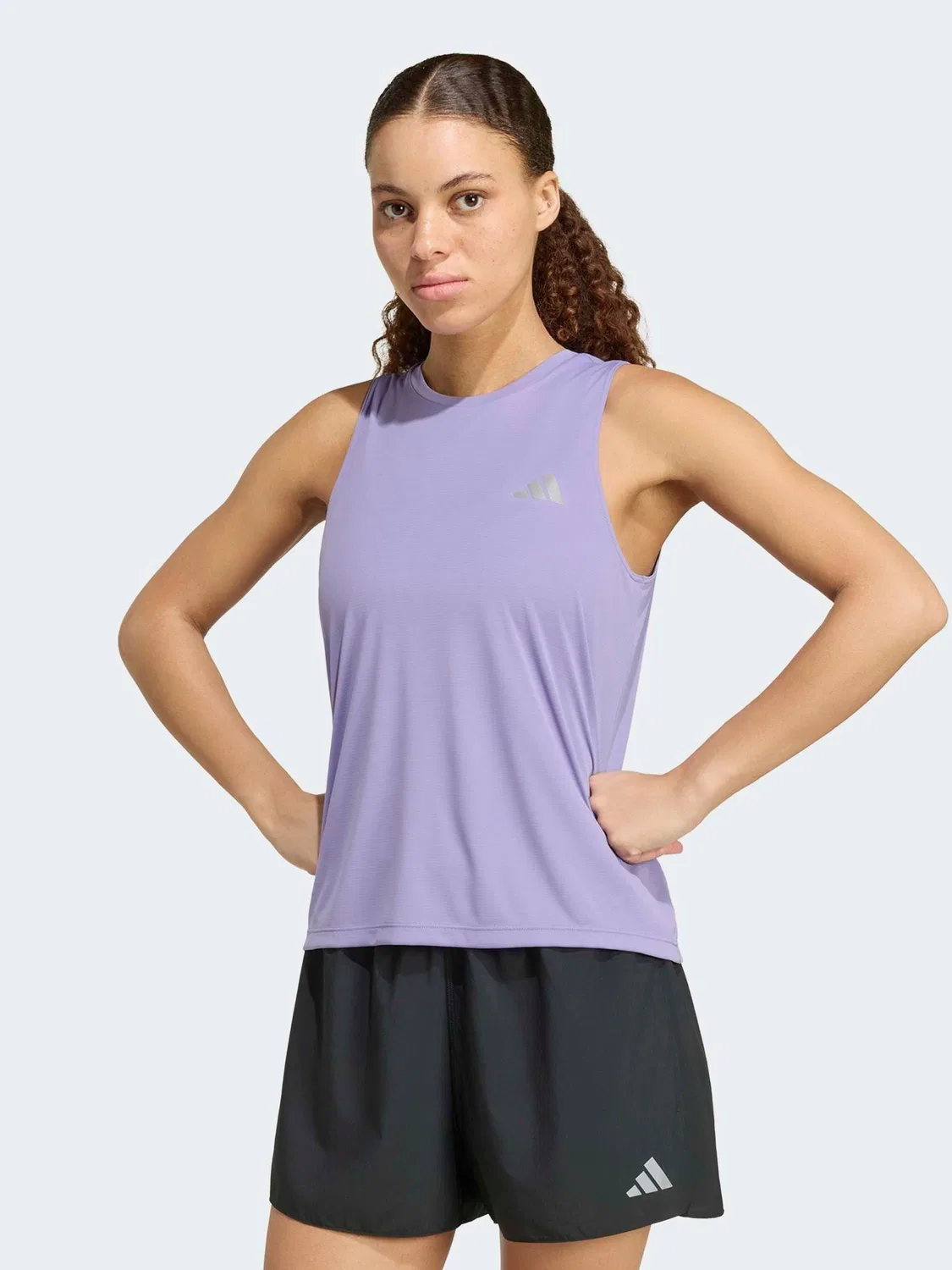 Топ-майка Running Essentials adidas, фиолетовый