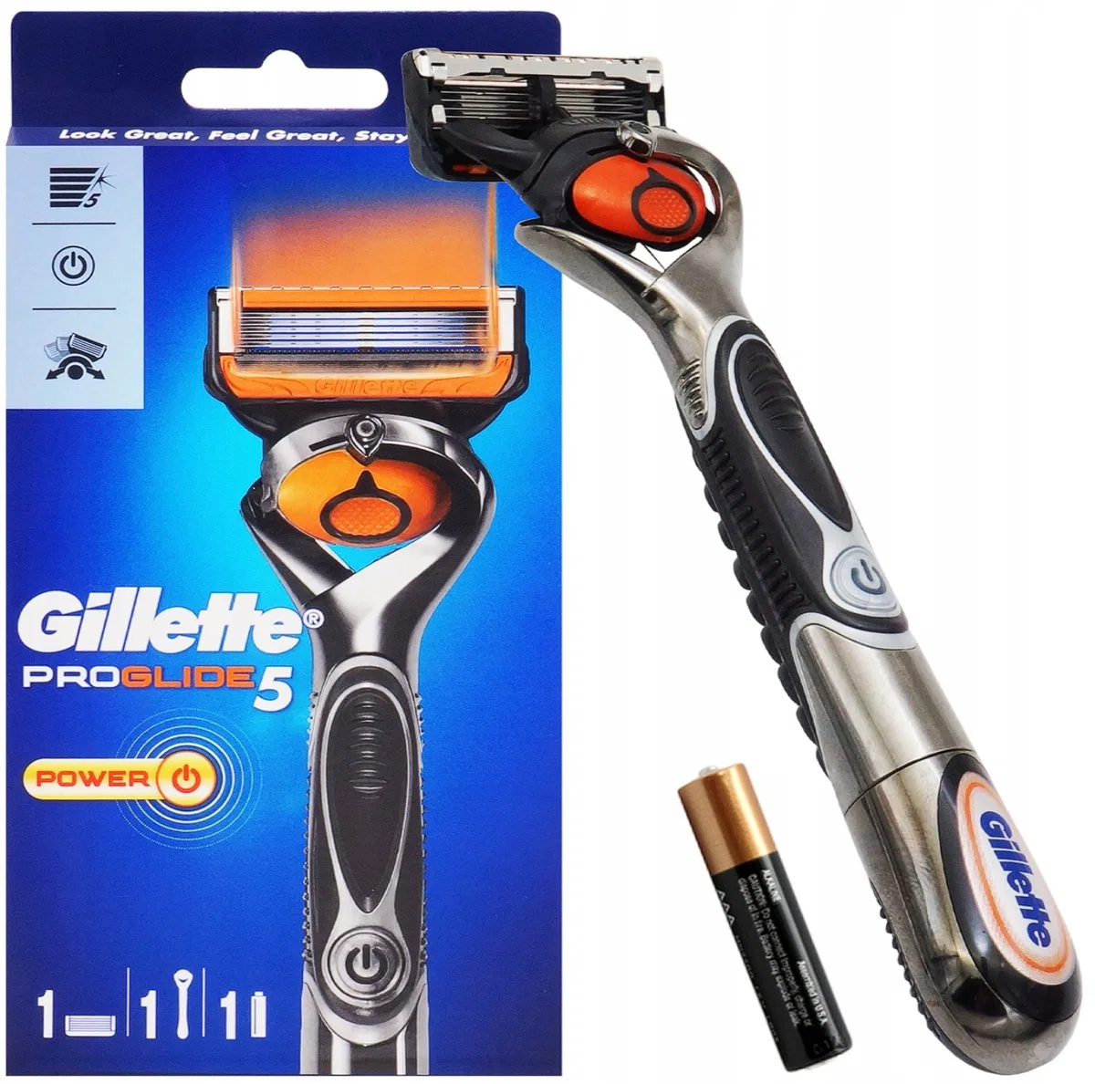 Мужская бритва Gillette Proglide Power, Black — фото 4
