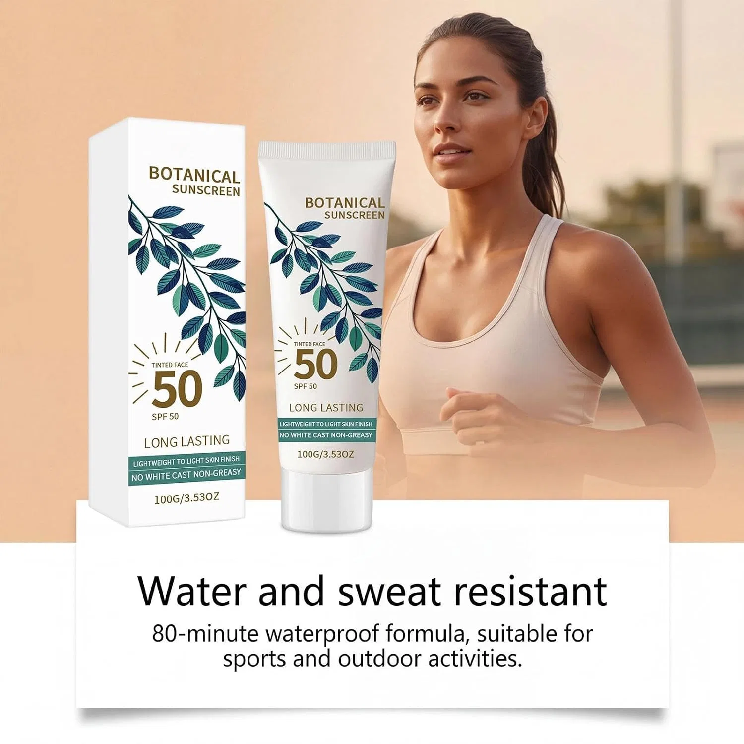 Солнцезащитный крем Non Greasy, 100 г, Многоцветный Generisch — фото 4