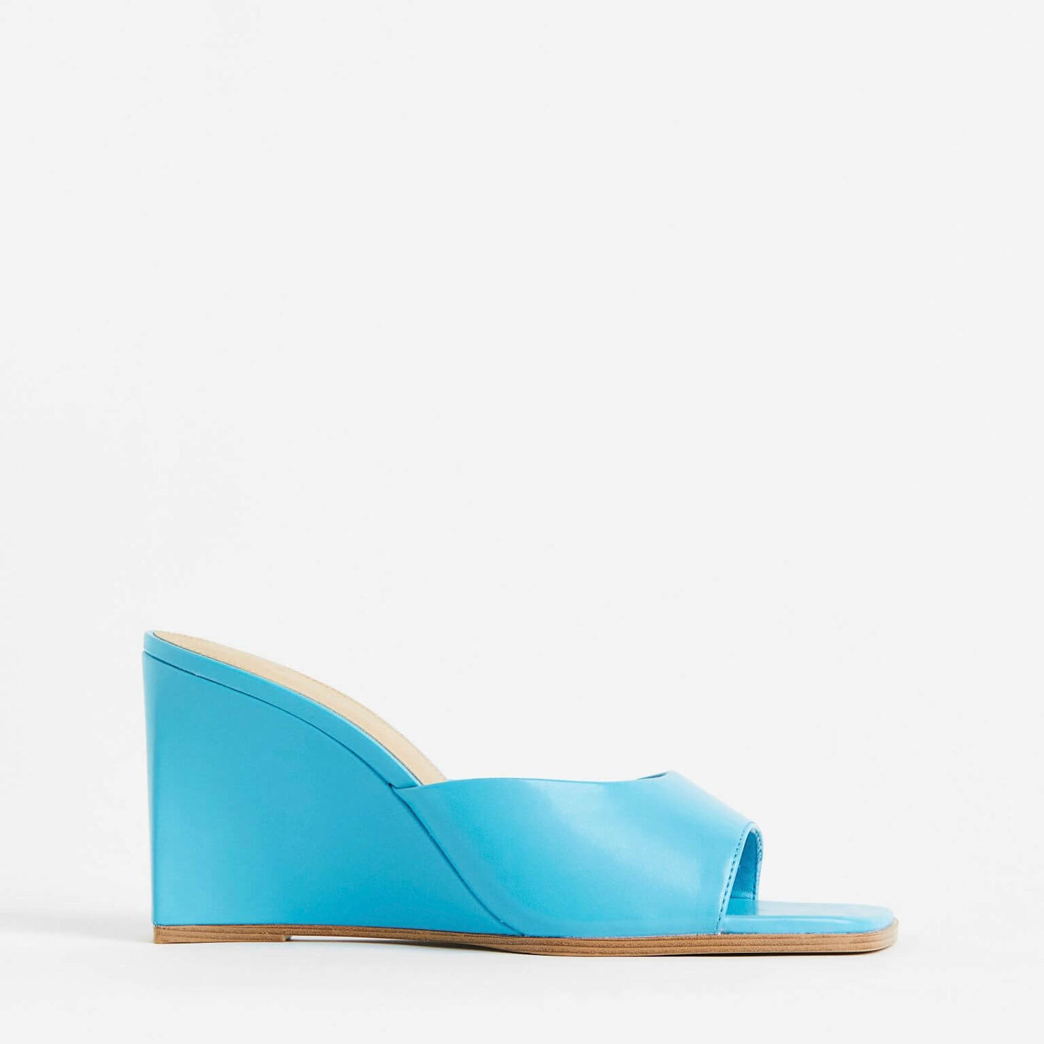 

Мюли H&M Wedge-heeled, бирюзовый