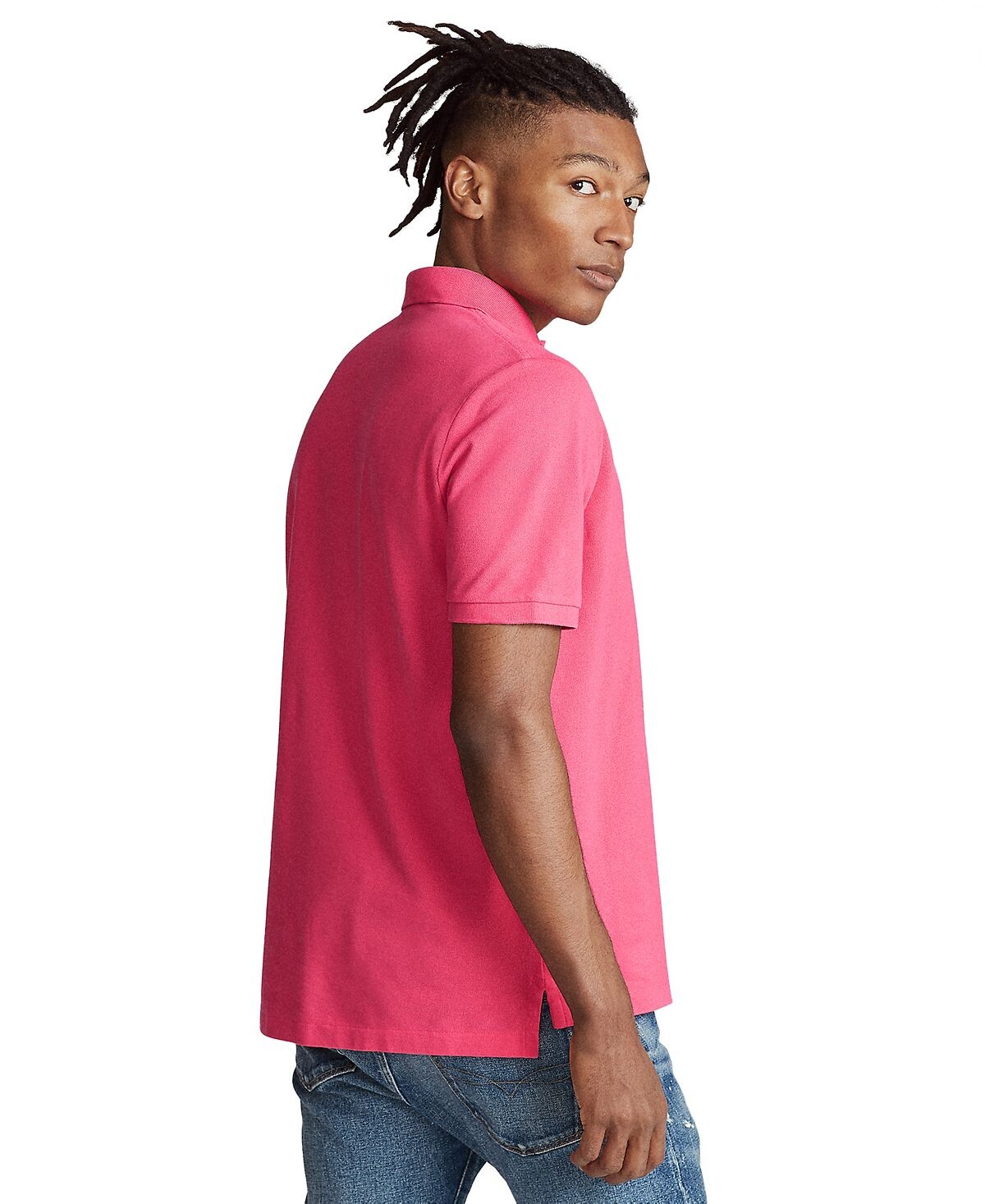 Мужская футболка-поло slim fit из сетчатой ​​ткани на заказ Polo Ralph Lauren — фото 3
