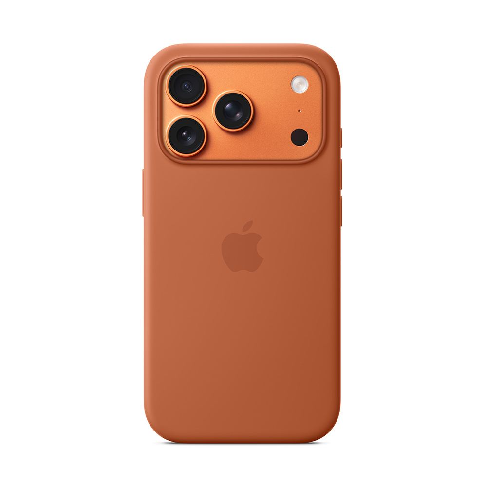 

Чехол Apple Silicone Case с MagSafe для iPhone 17 Pro, Terra Cotta, Коричневый, Чехол Apple Silicone Case с MagSafe для iPhone 17 Pro, Terra Cotta