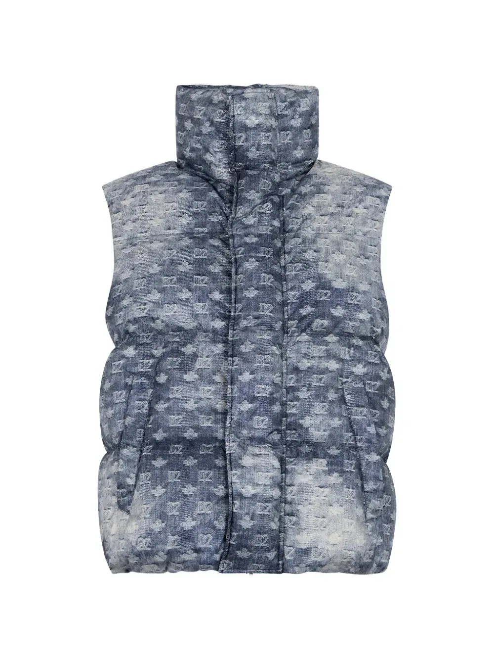 Дутый жилет 2 Monogram Dsquared2, синий