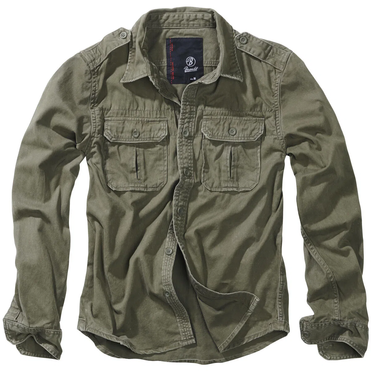 Мужская рубашка с длинным рукавом Vintage Shirt Brandit, Olive