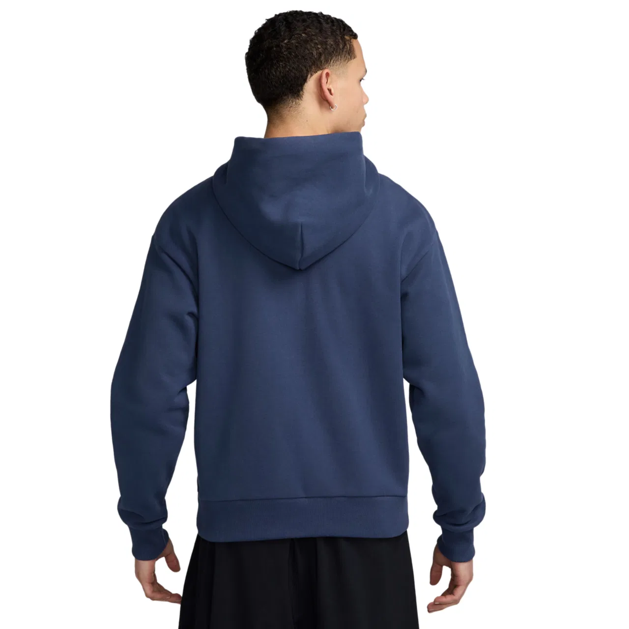 Мужское худи с полной застежкой-молнией, свободного кроя, Nike Solo Basketball Concept, Nike, Navy White — фото 2