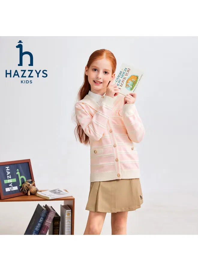 Кардиган с открытым передом школьного стиля Hazzys
