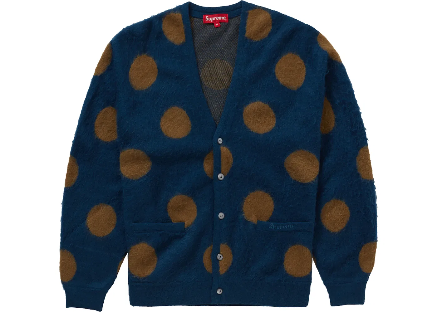 Мужской кардиган с принтом в горошек Supreme Cardigan, Navy