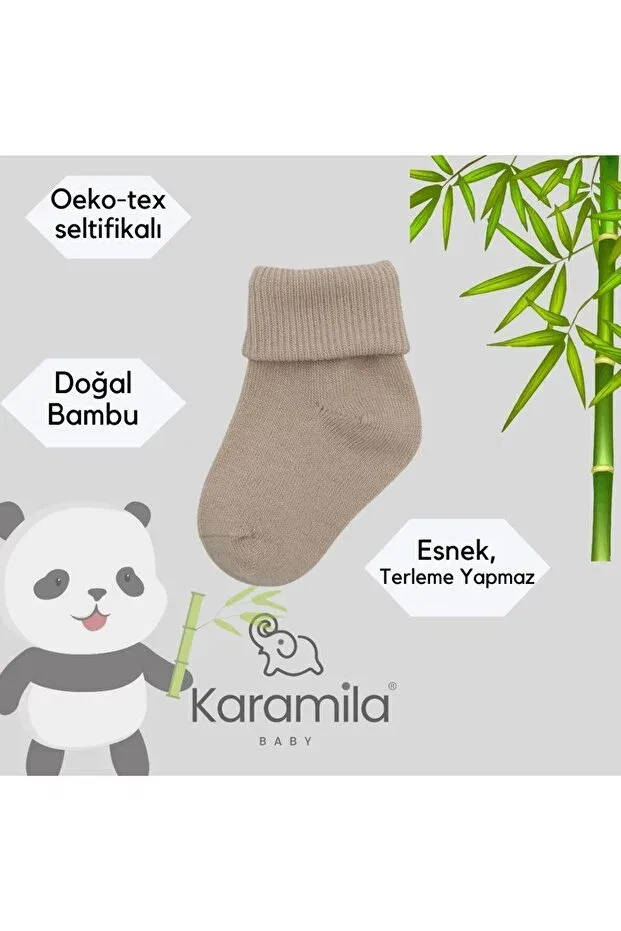 Детские носки для новорожденных хлопковые 12 шт Karamila, Pink — фото 3