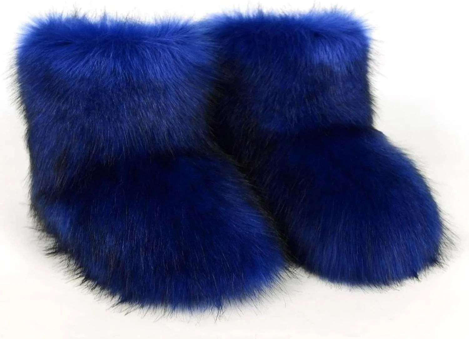 Детские зимние сапоги для девочек с искусственным мехом Urmycos, Royal Blue — фото 3