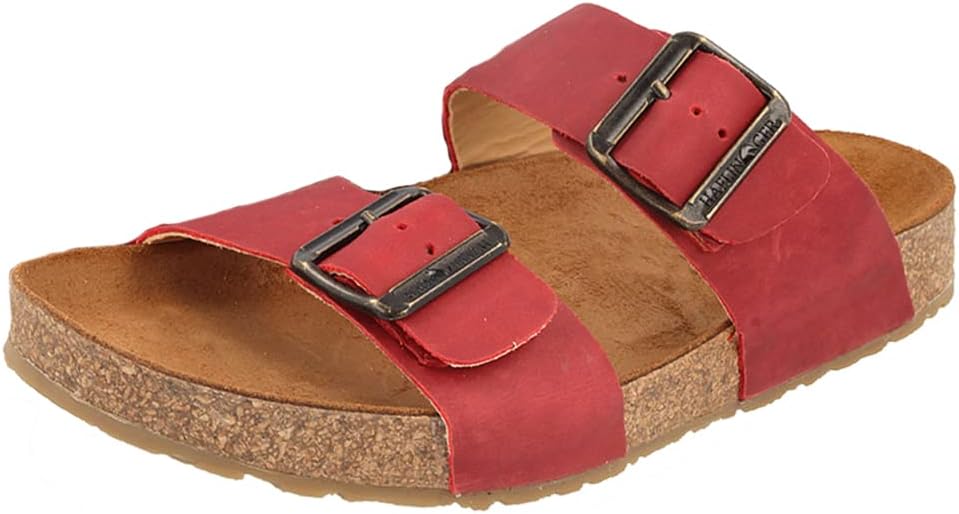 

HAFLINGER Andrea Elegant кожаные сандалии с резиновой подошвой и корковой латексной стелькой Unisex, Rose