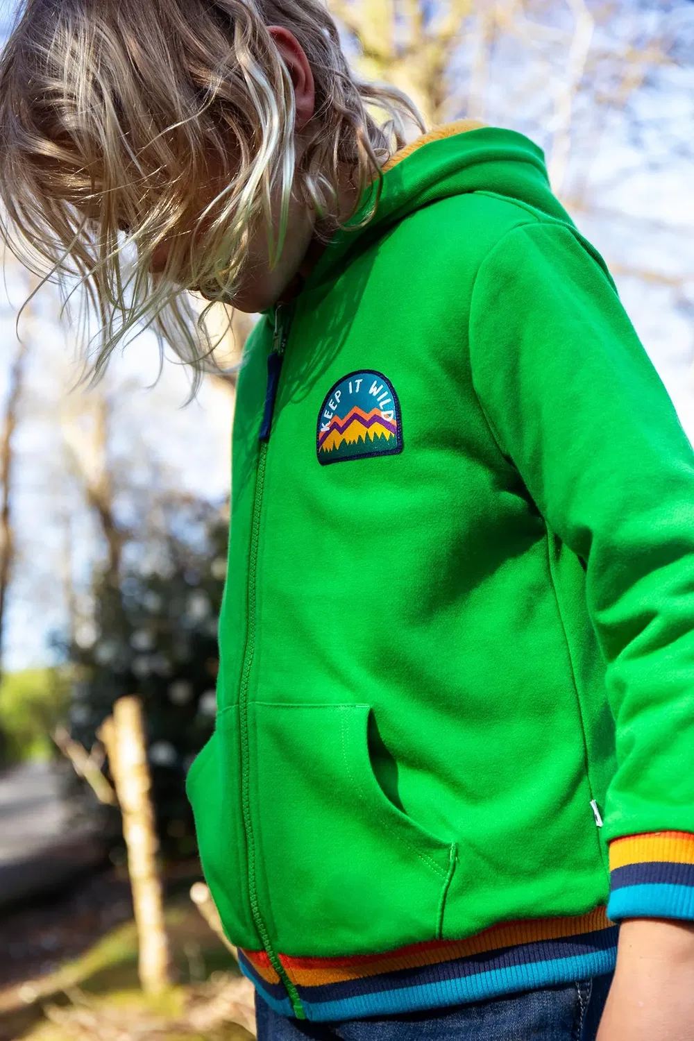 Детский реверсивный худи Helston Frugi, Yellow — фото 3