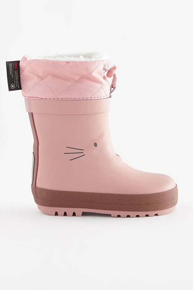 Детские ботинки для девочек водонепроницаемые Next Baby, Pink — фото 2