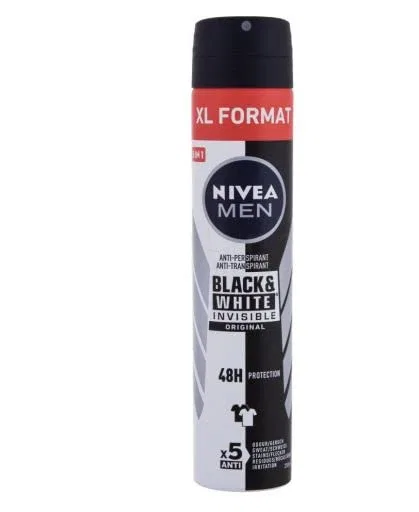 Дезодорант Антиперспирант Black & White Original, NIVEA, 200 мл