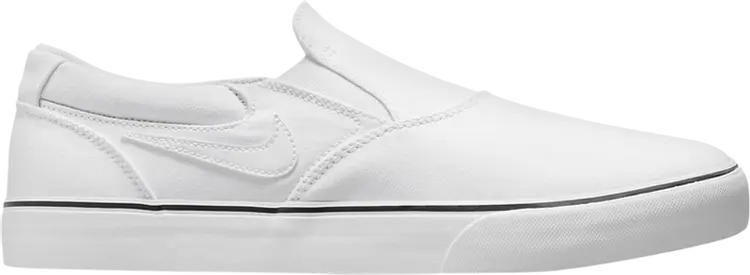 

Кроссовки Nike Chron 2 Slip SB 'Triple White', белый