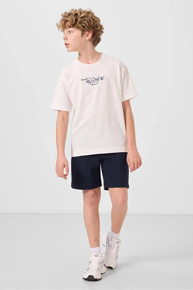 Детские шорты для мальчиков текстурированные Tommy Life, Navy Blue