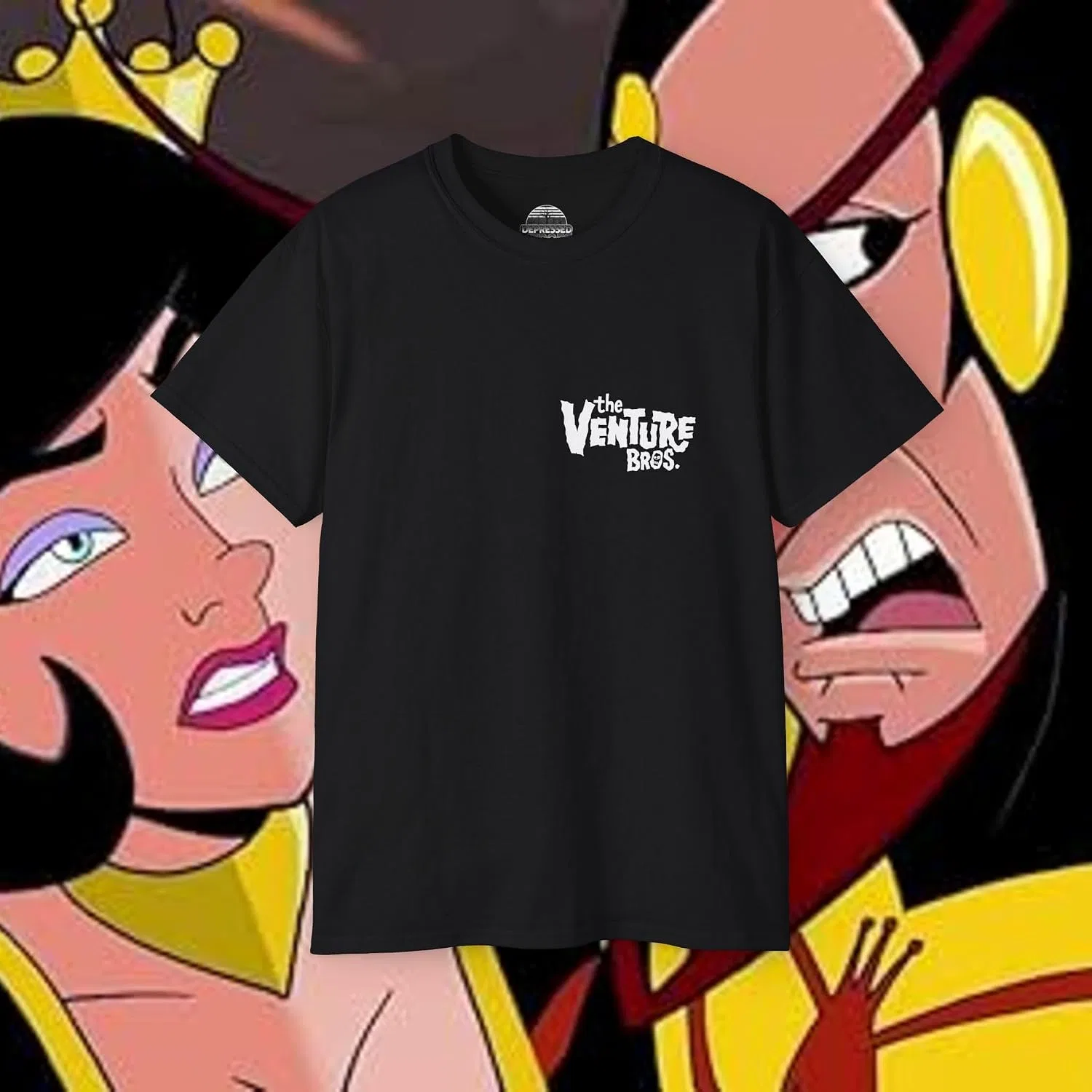 Мужская футболка с принтом Venture Bros. Double Sided, Black — фото 3