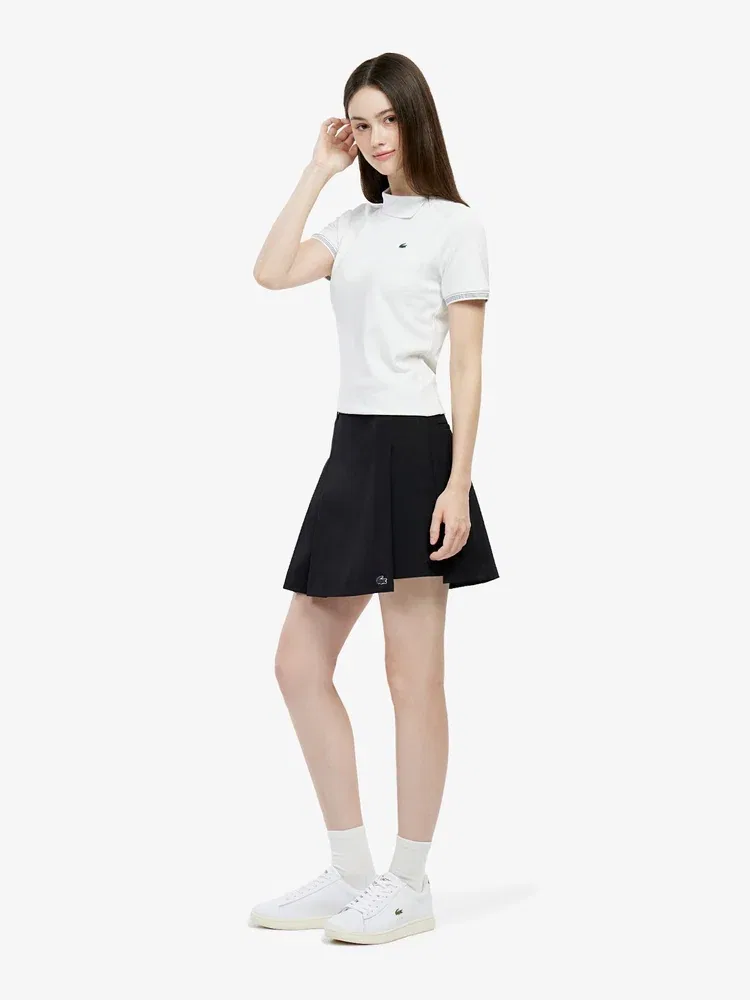 Футболка-поло LACOSTE Silver с молнией — фото 4