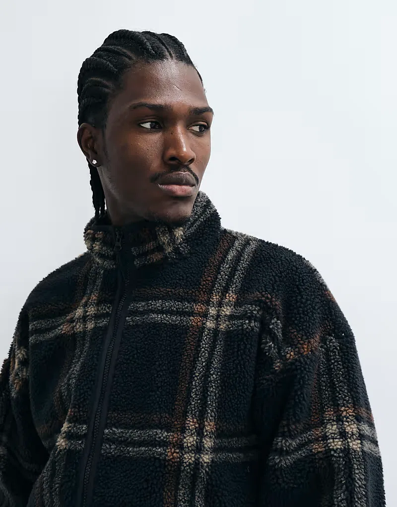 Куртка Levi's Nolan Sherpa в клетку — фото 2