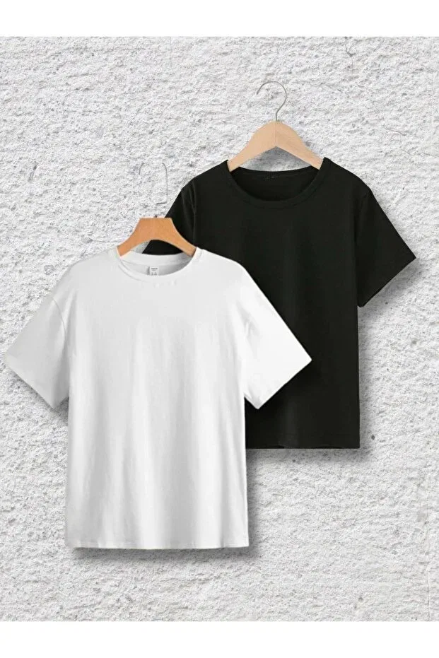 Детская футболка с коротким рукавом Campaign package Basic Vask, Black White