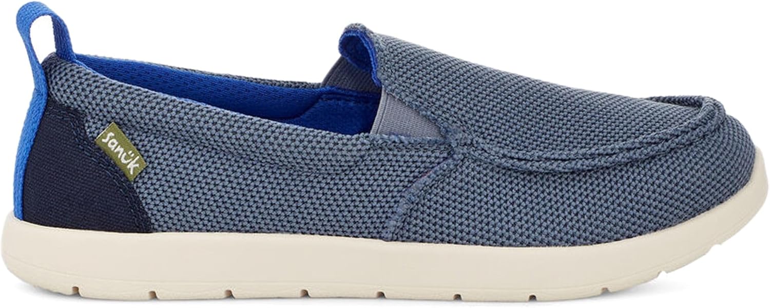 Детские лоферы Sanuk Lil Sidewalk Surfer Lite Mesh, синий — фото 4