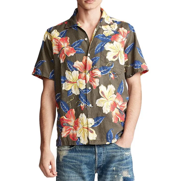 Мужская рубашка с лацканами, прямой крой, Multicolor, Polo Ralph Lauren, Multicolor — фото 4