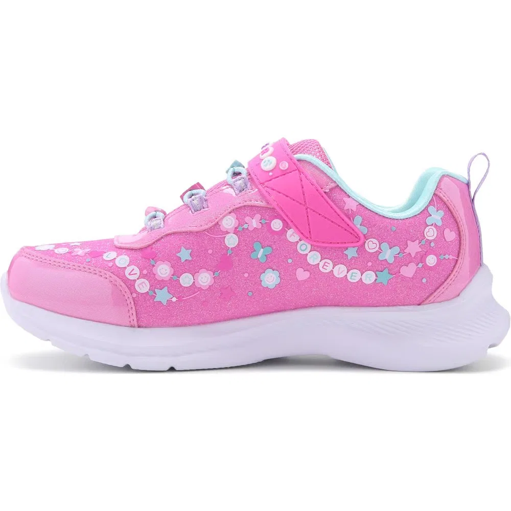 Детские кроссовки с декором Skechers, Pink — фото 3