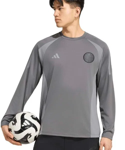 Мужская футболка с длинным рукавомсвободного кроя T.S.U.F.C. Adidas, Серый