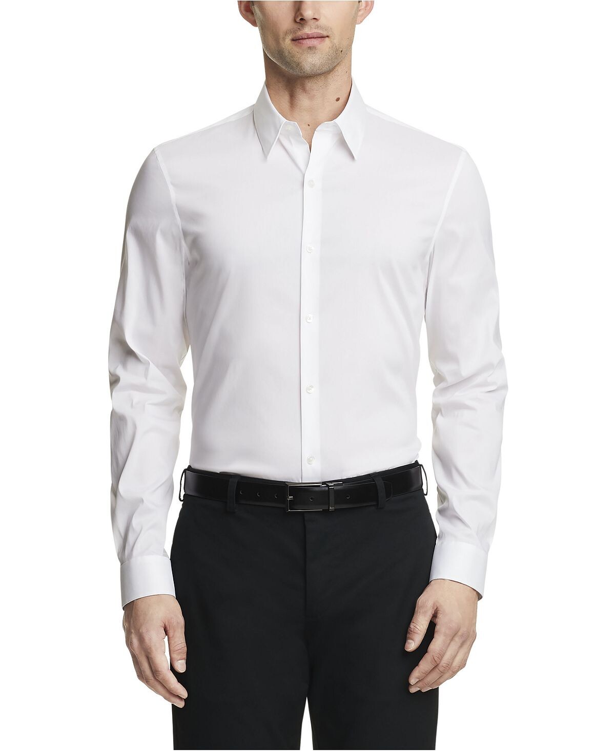 Мужская классическая рубашка extra slim fit стрейч Calvin Klein, белый