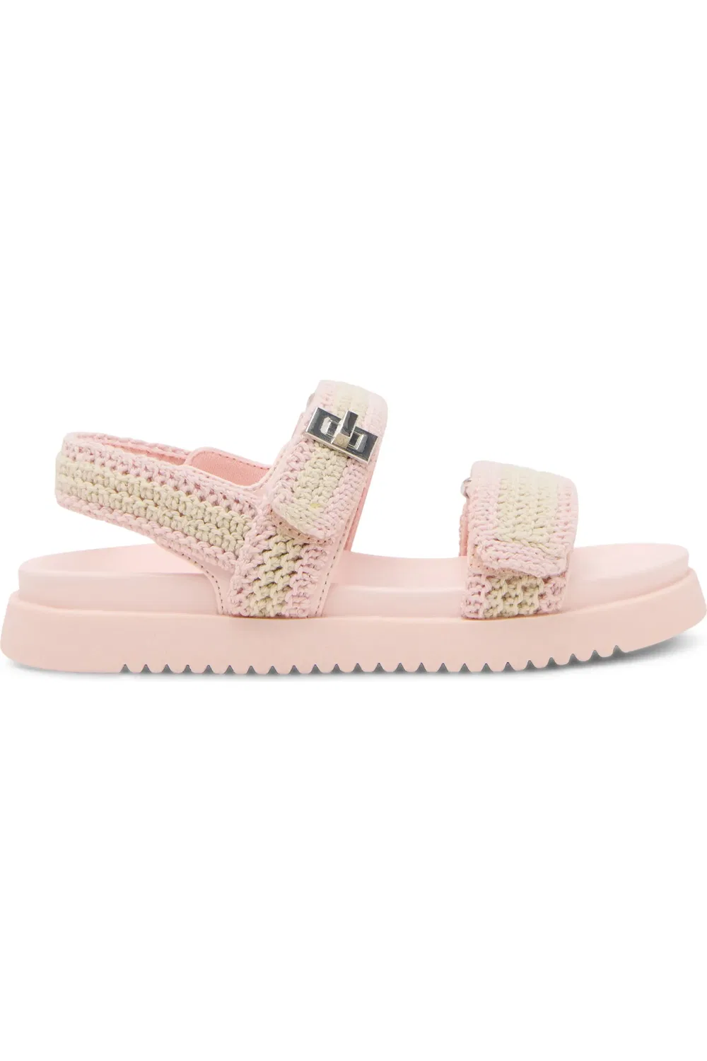 Детские сандалии с пряжками Mona Steve Madden, светло-розовый мультиколор — фото 2