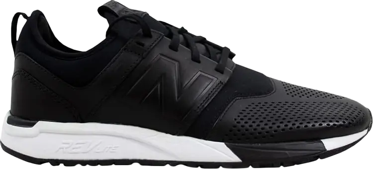 

Кроссовки New Balance 247 Leather 'Black', черный