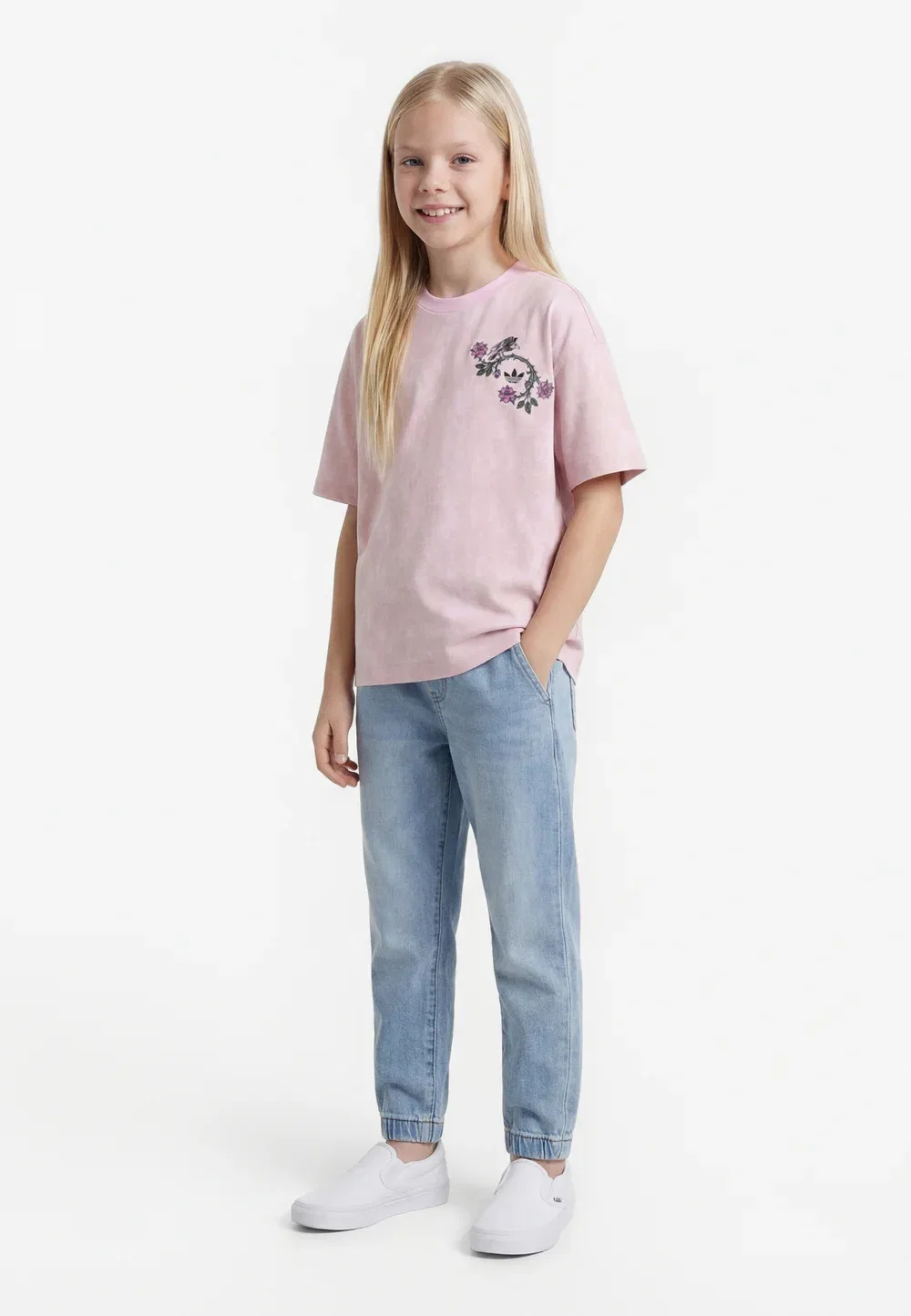 Футболка с принтом Disney Adidas Originals, Orchid Fusion