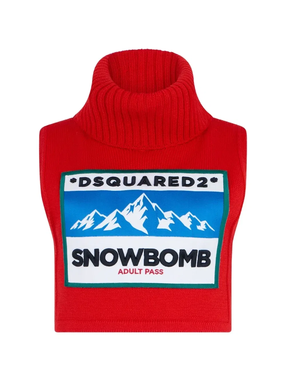 Свитер с нашивкой DSQUARED2, красный