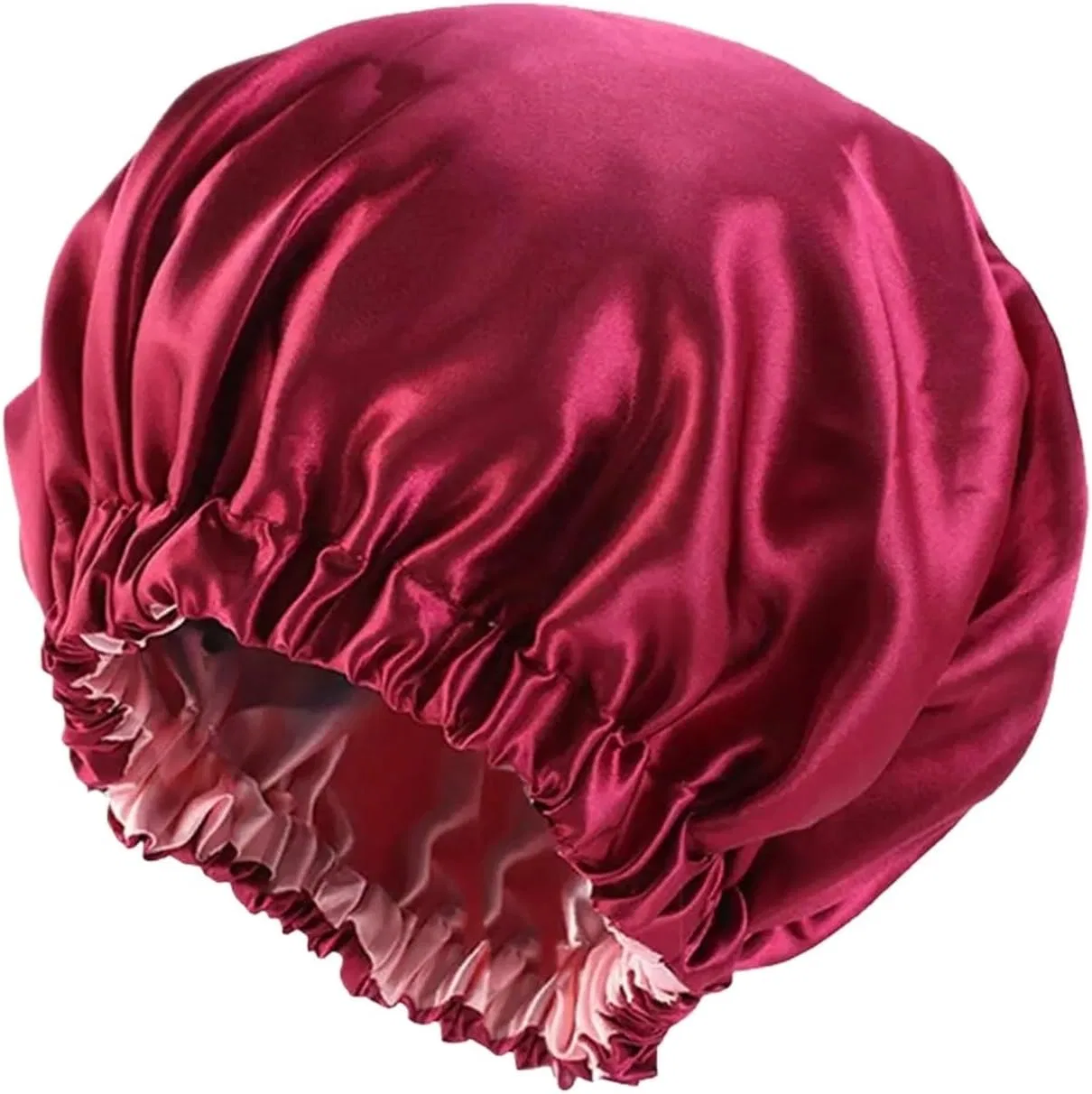 Шапочка для душа из сатина LSNNMU, Red